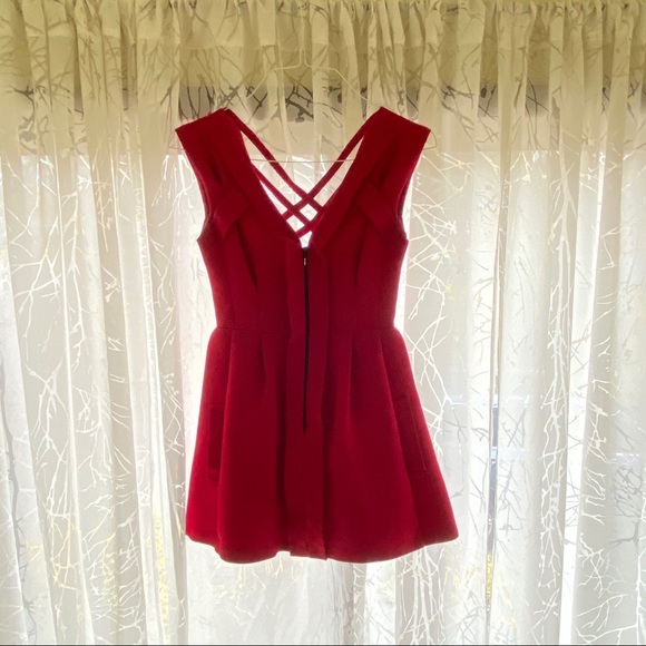 Nanette Lepore Ingrid Dress in Ruby Red - Picture 3 of 10